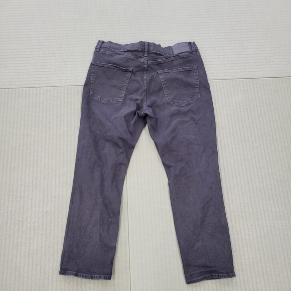 Lucky Brand Black Jeans 410 Athletic Straight Fit Men's Sz 38x30 Denim Dark Flex - Picture 9 of 12